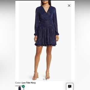 LILY PULITZER JESSAMIE METALLIC LONG SLEEVE DRESS. BNWOT!! Size XL